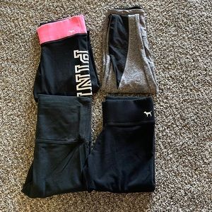 PINK VS legging lot of 4- xs/s